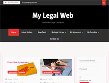 Tablet Screenshot of mylegalweb.net